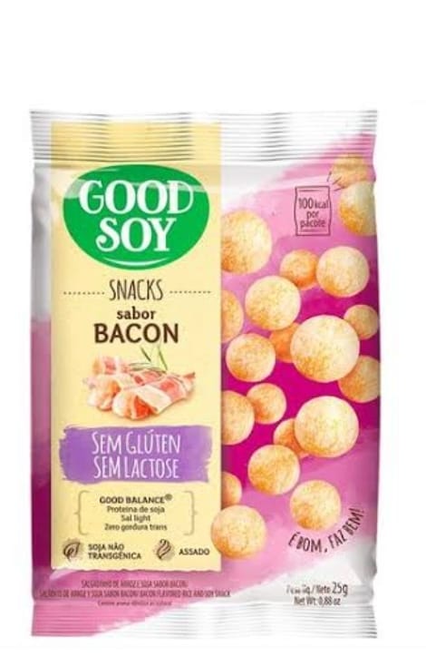 Snack de soja de Bacon 25g